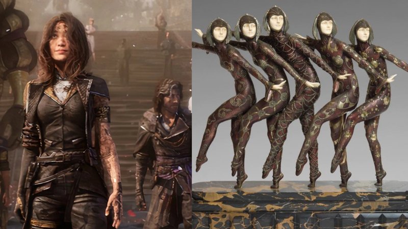 La squadra Clair Obscur: Expedition 33 casualmente simile alle sculture di Demetre Chiparus, celebre artista di Art Déco