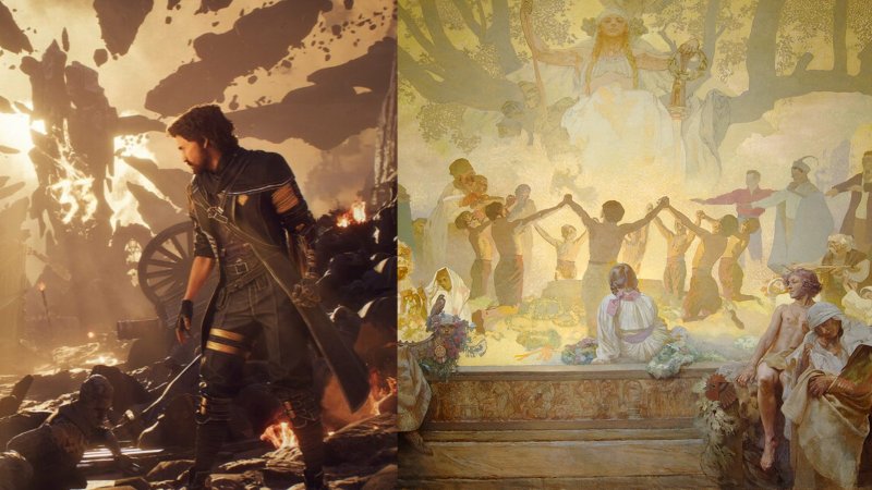 La luce di Mucha in  Clair Obscur: Expedition 33