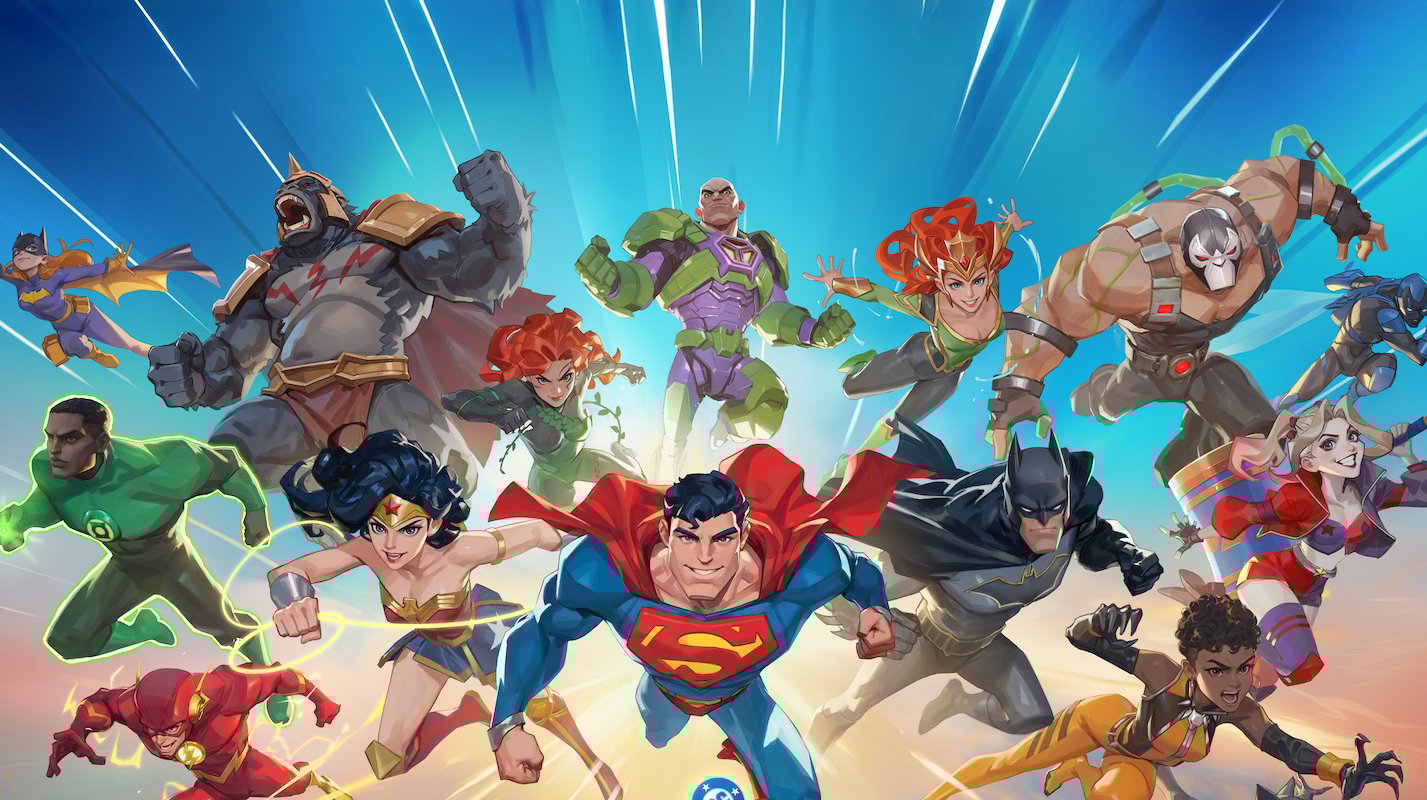 La key art di DC Worlds Collide