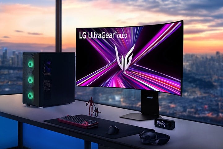 Una foto del nuovo LG UltraGear 45GX950A