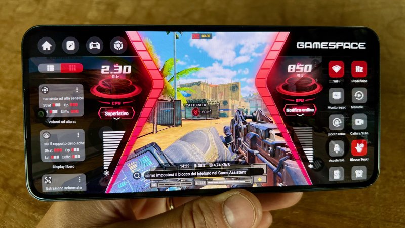 L'interfaccia Game Space offre tante opzioni, ma la potenza di Nubia Neo 3 GT è quella che è L'interfaccia Game Space offre tante opzioni, ma la potenza di Nubia Neo 3 GT è quella che è
