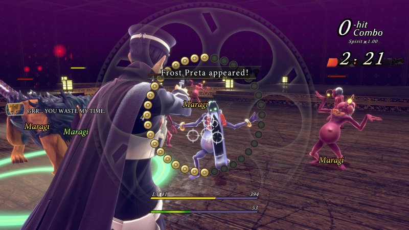 Con la pistola di Raidou si può mirare a piacere, ed è utile per bloccare temporaneamente quei demoni un po' troppo sfuggenti per la spada