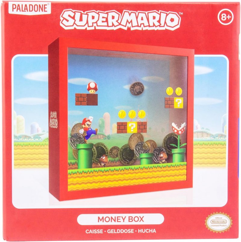 La scatola del salvadanaio di Super Mario La scatola del salvadanaio di Super Mario