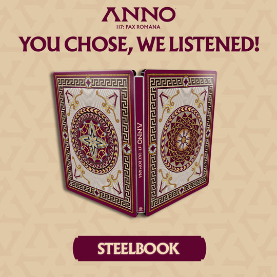 La Steelbook di Anno 117: Pax Romana