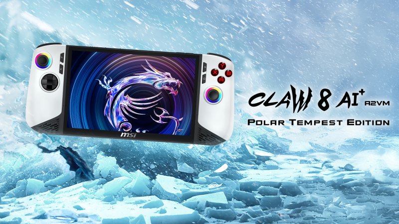 La MSI Claw 8 AI+ Polar Tempest Edition