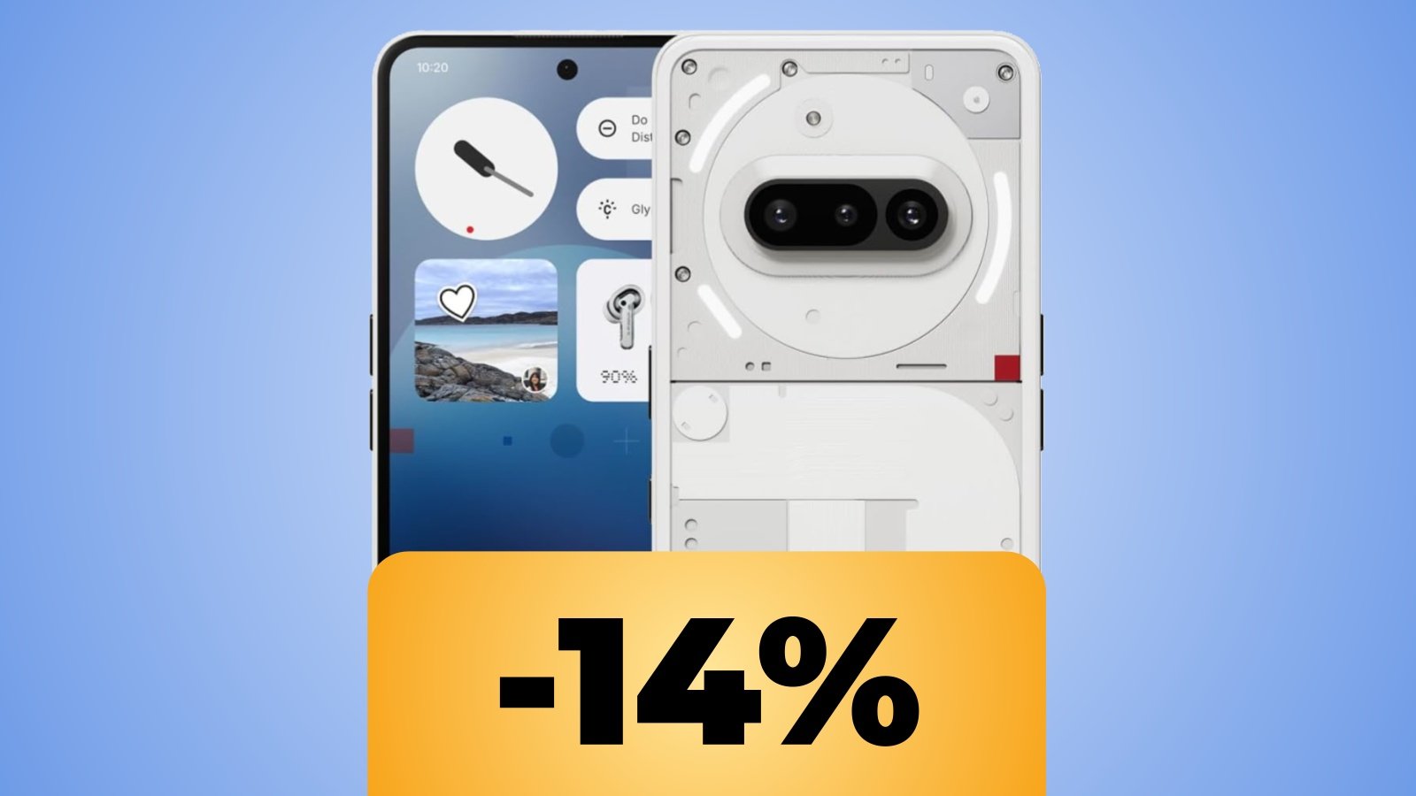 Nothing Phone (3a) da 128 GB e lo sconto