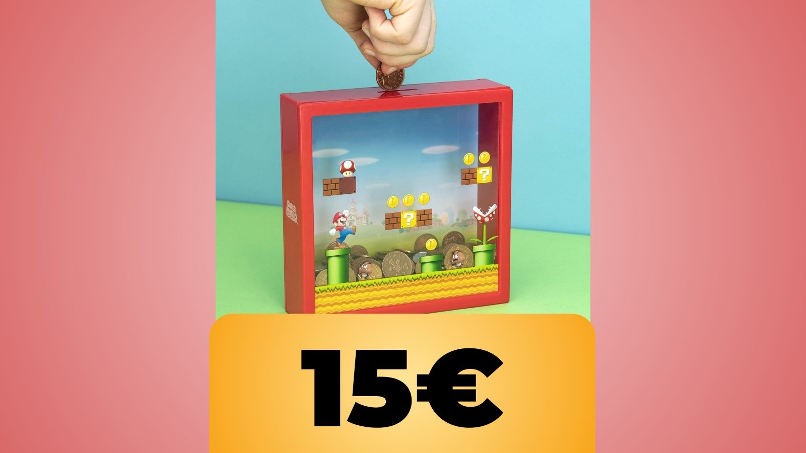 Salvadanaio Super Mario e il prezzo di 15€