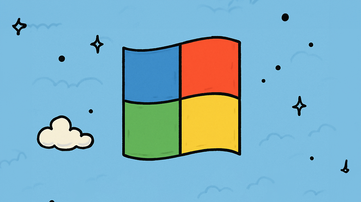 Logo Windows generato con l'IA