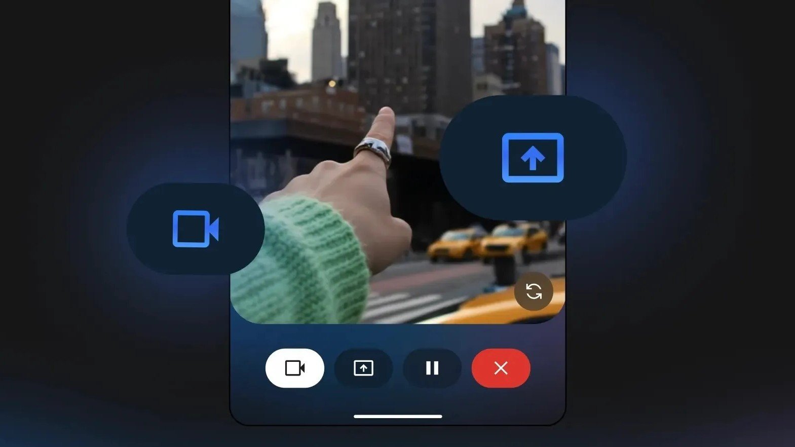 Gemini Live accede alla camera
