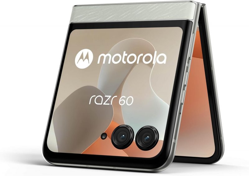 Lo smartphone Motorola Razr 60 piegato