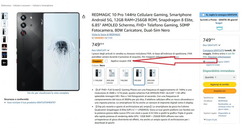 Dove attivare il coupon