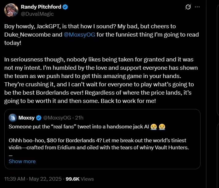 Il post di Pitchford