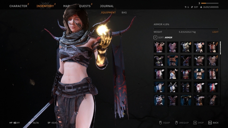 L'editor si compone unicamente di elementi già creati da combinare tra loro. Non potrete creare l'eroe dei vostri sogni, ma le combinazioni sono comunque tante