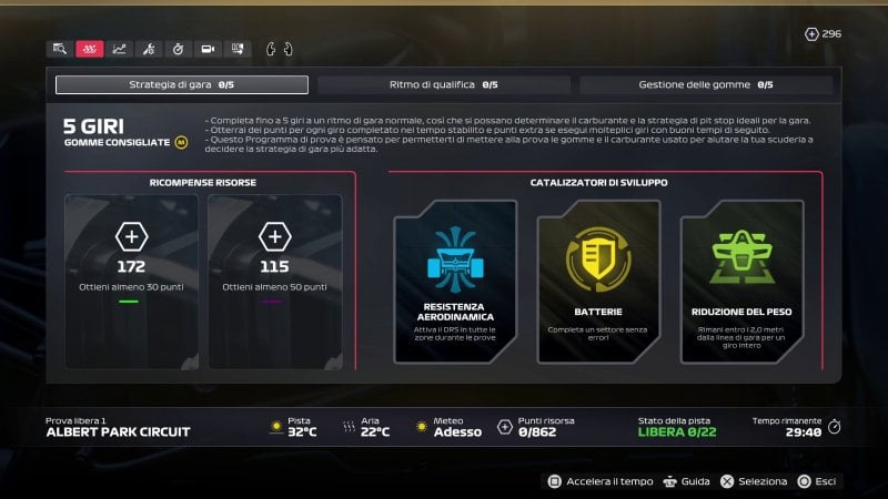 Durante le prove libere in F1 25 nella modalità Carriera Scuderia dovremo affrontare le classiche sfide già presenti nei titoli precedenti