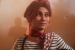 Maelle nel cosplay di megalcarmen da Clair Obscur Expedition 33 si gode una baguette - Notizia