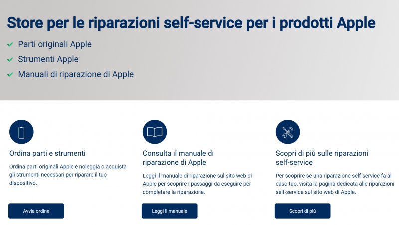 Il negozio per le riparazioni self-service dei prodotti Apple Il negozio per le riparazioni self-service dei prodotti Apple