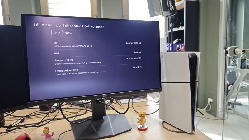 Nessun problema con PS5 sul monitor MSI MAG 271QPX QD-OLED E2 Nessun problema con PS5 sul monitor MSI MAG 271QPX QD-OLED E2