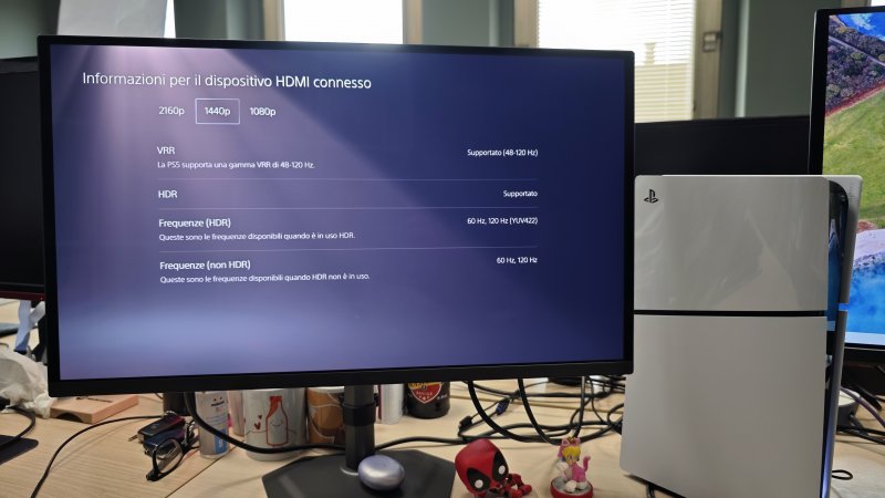 Nessun problema con PS5 sul monitor GIGABYTE MO27Q2, che può supportare anche la risoluzione 4K