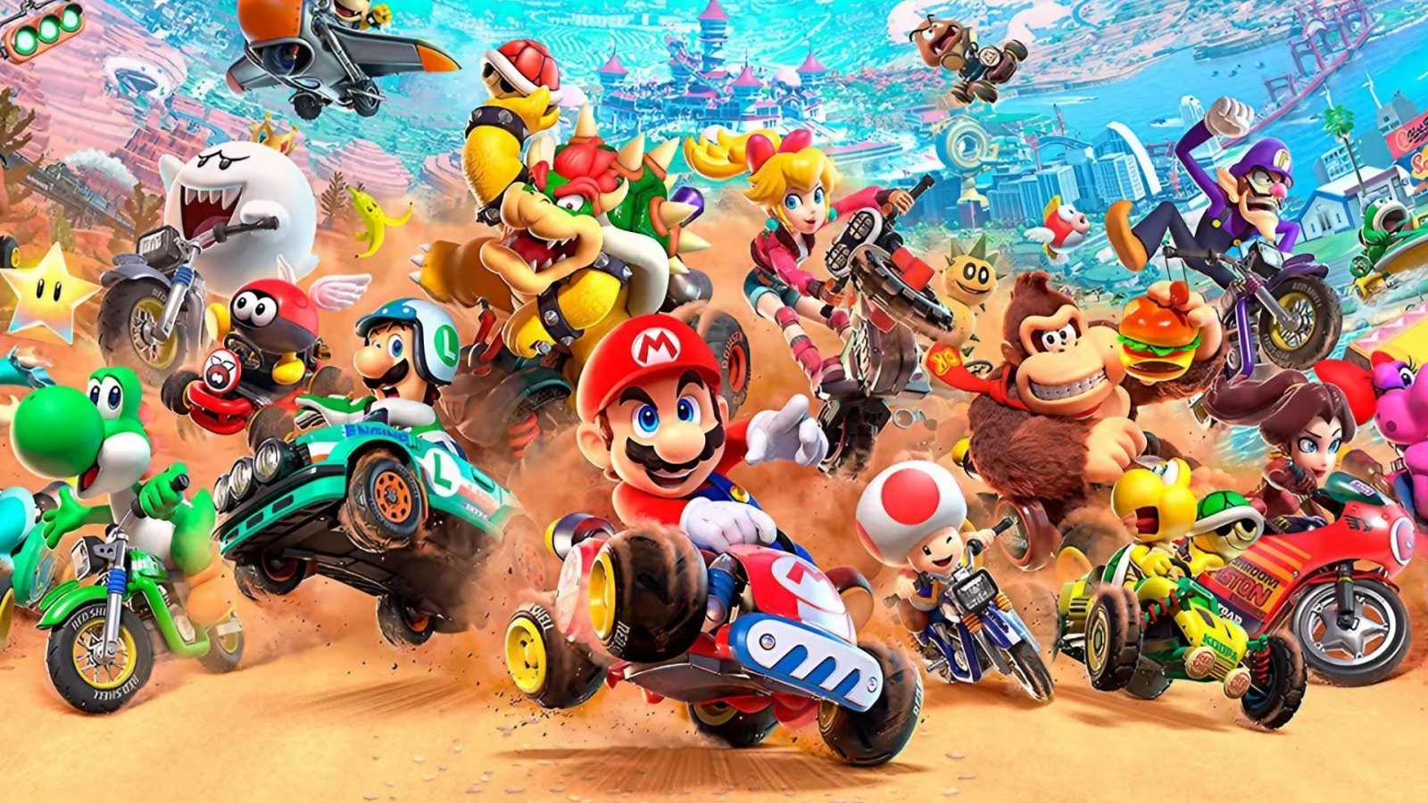I tanti personaggi di Mario Kart World
