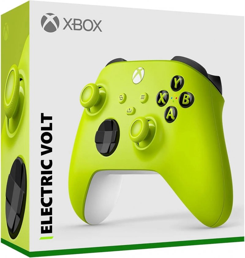 La confezione del controller Xbox Electric Volt