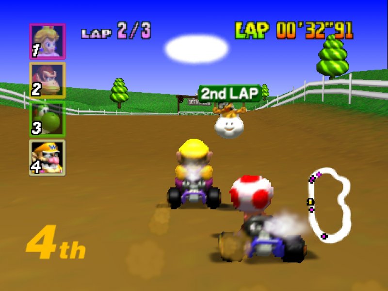 Mario Kart 64 introduce l'eleganza, la sportività e l'affidabilità 'umana' di Wario