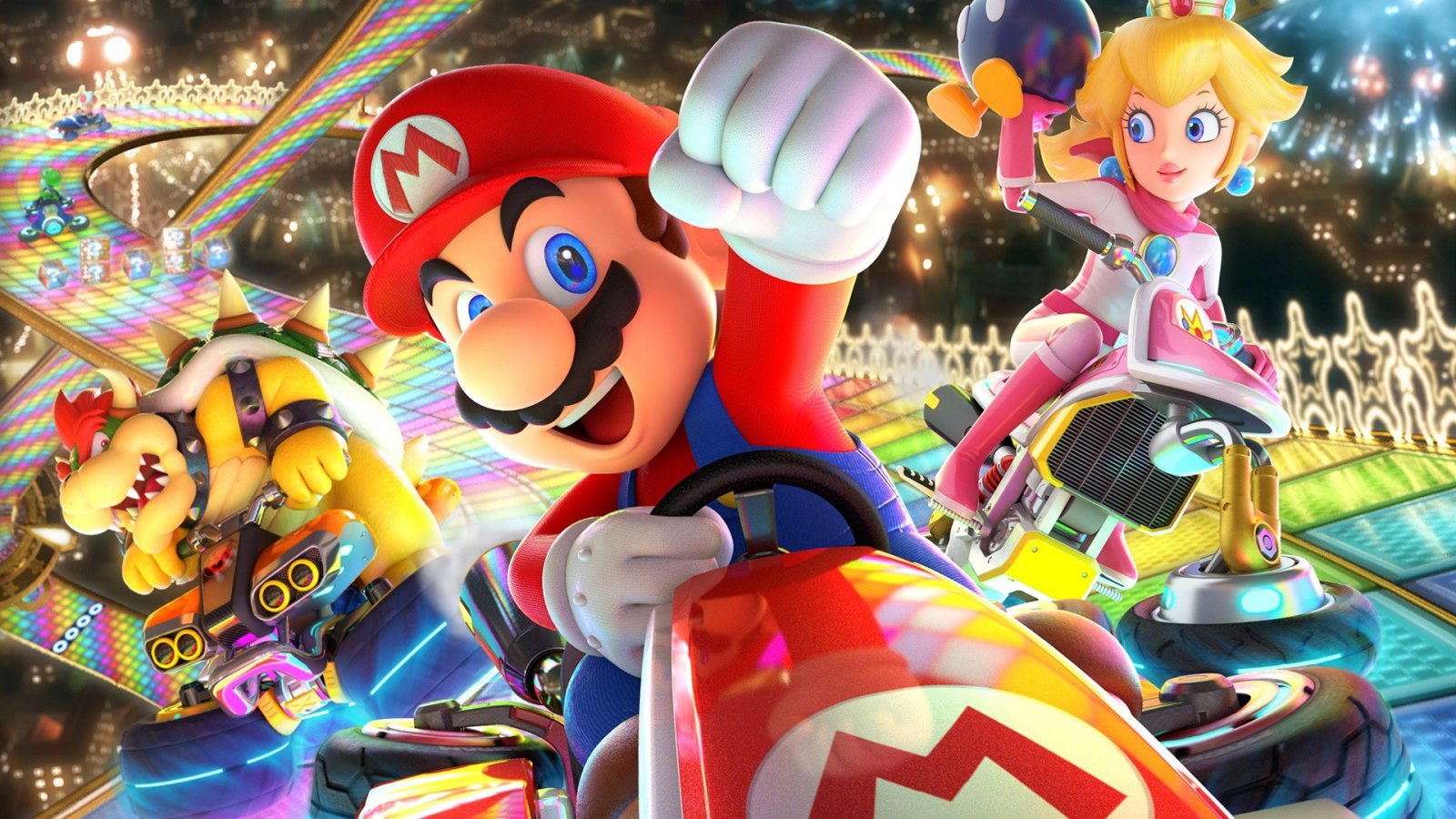 Mario e gli altri piloti di Mario Kart 8