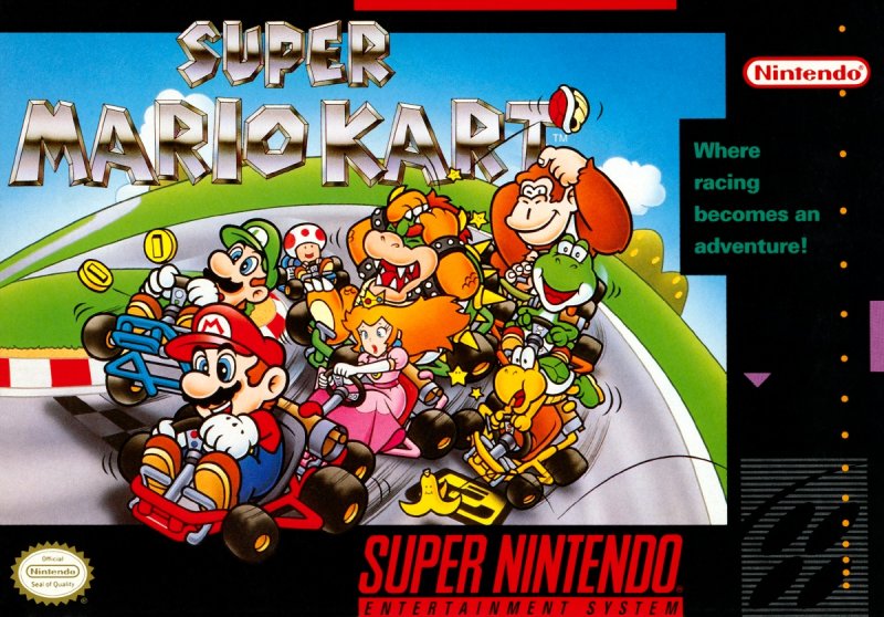 La copertina di Super Mario Kart