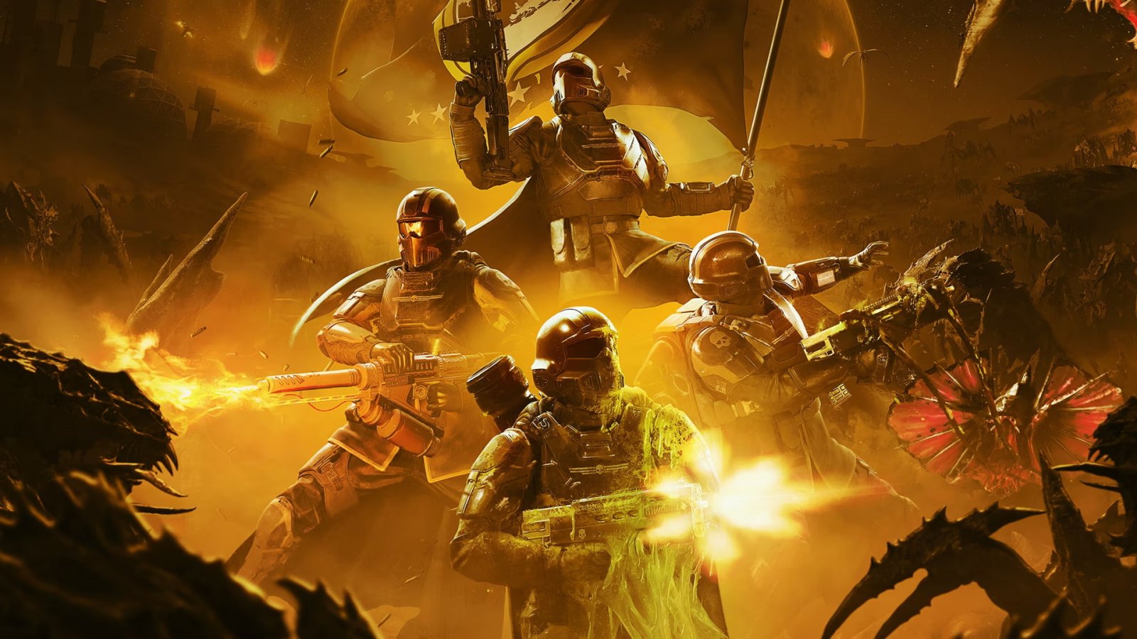 Un'illustrazione di Helldivers 2