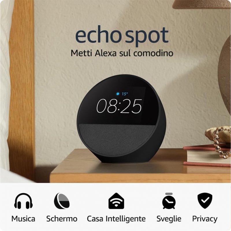 Le principali funzionalità dell'Amazon Echo Spot