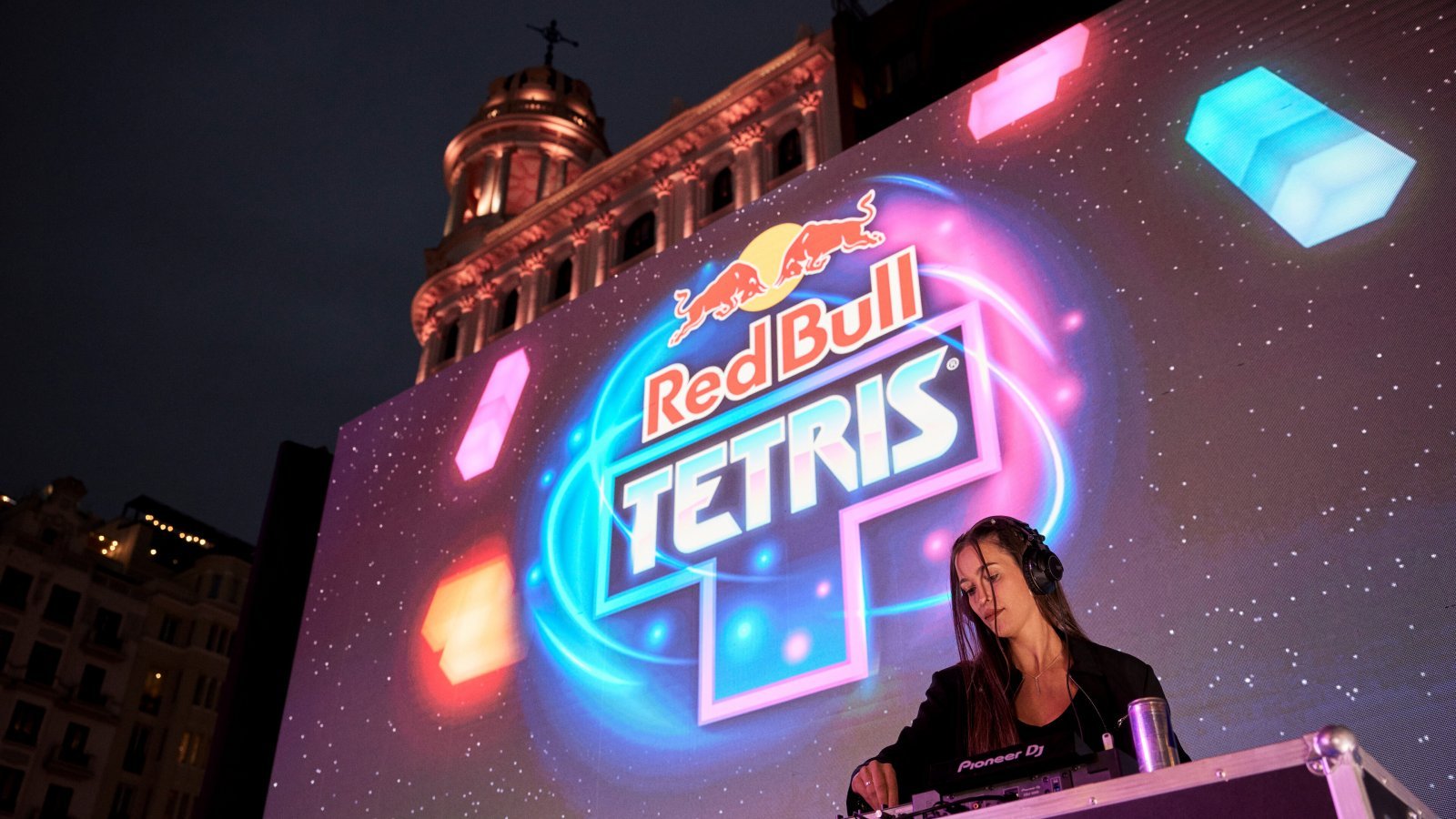 Il palco del Red Bull Tetris