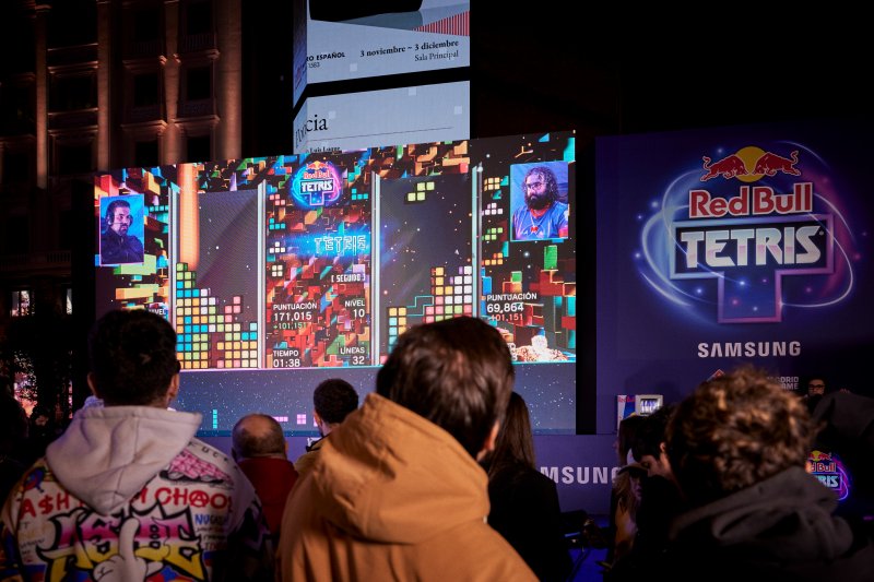 Un momento del torneo del 2024 del Red Bull Tetris