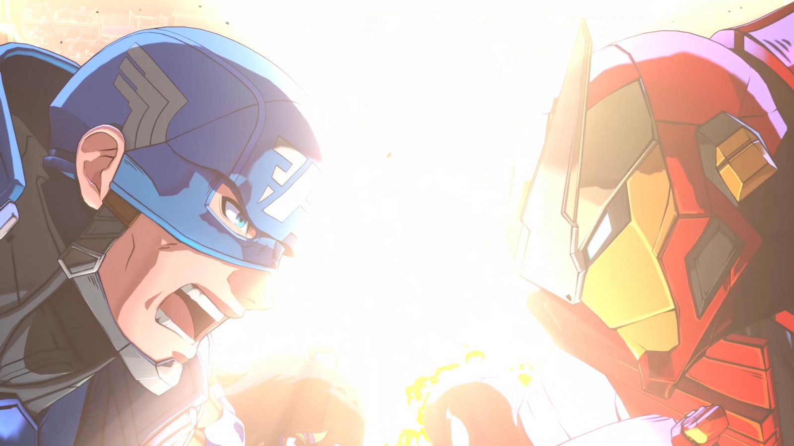 Captain America e Iron Man in Marvel Tokon: Fighting Souls