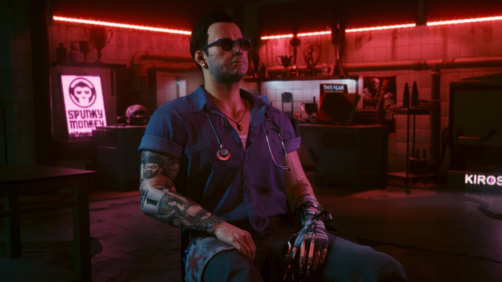 Viktor, uno dei personaggi di Cyberpunk 2077