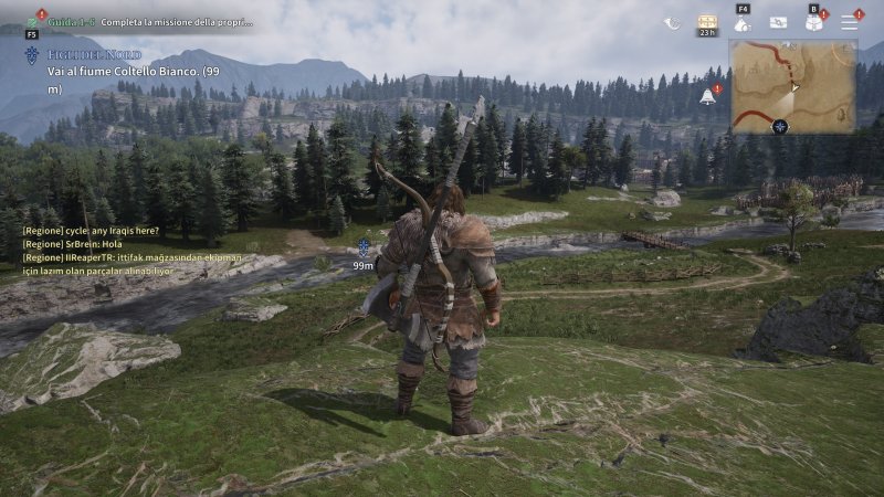 Il protagonista di Game of Thrones: Kingsroad ammira uno degli scenari Il protagonista di Game of Thrones: Kingsroad ammira uno degli scenari