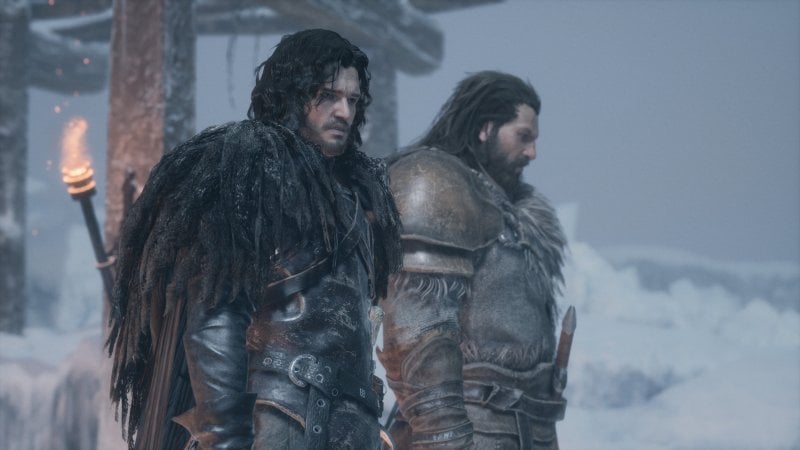 Il nostro personaggio in compagnia di Jon Snow in Game of Thrones: Kingsroad