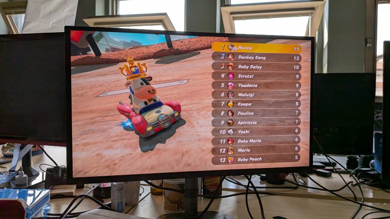 Mario Kart World per Nintendo Switch 2 sul monitor GIGABYTE MO27Q2