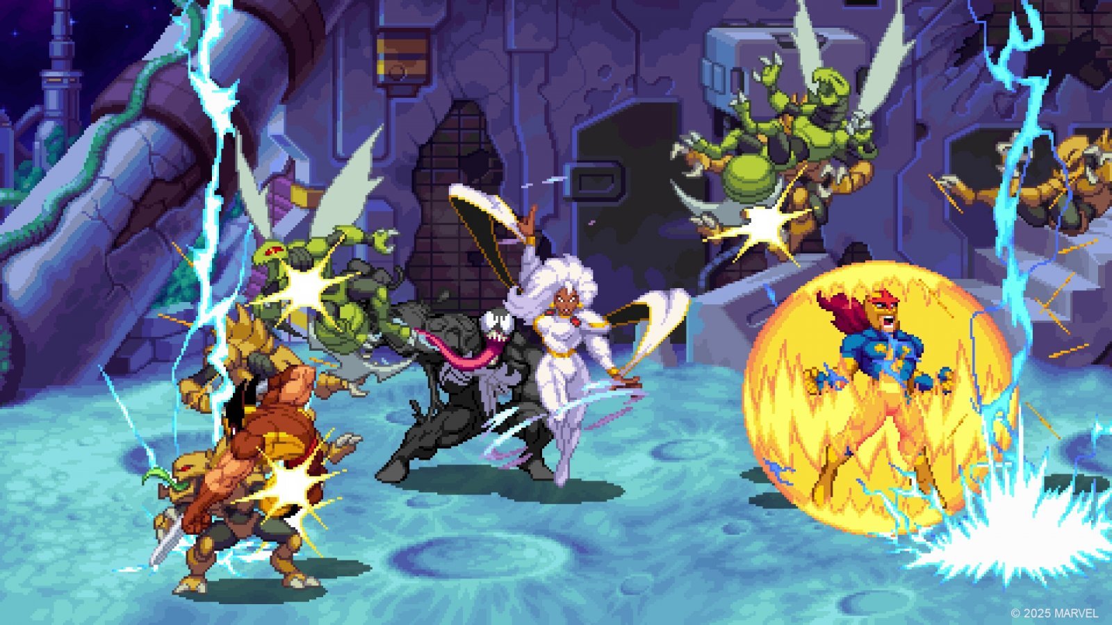 Una sessione multigiocatore di Marvel Cosmic Invasion