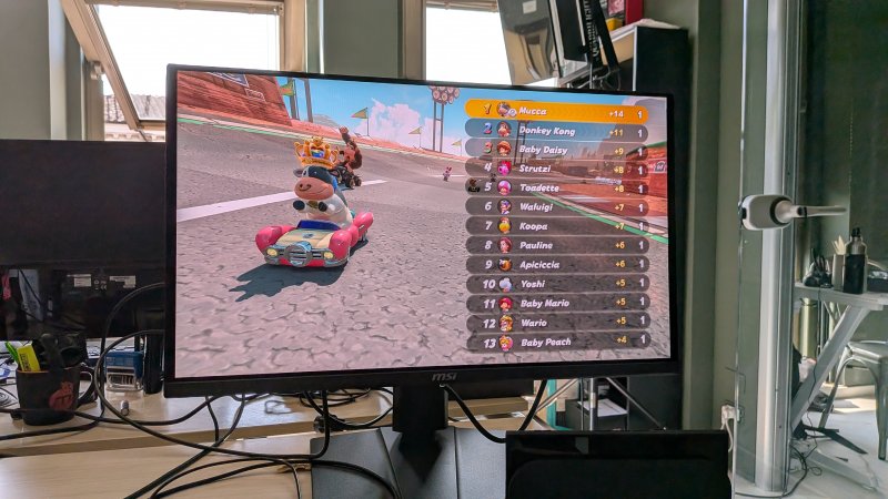 Mario Kart World per Nintendo Switch 2 sul monitor MSI MAG 271QPX QD-OLED E2 Mario Kart World per Nintendo Switch 2 sul monitor MSI MAG 271QPX QD-OLED E2