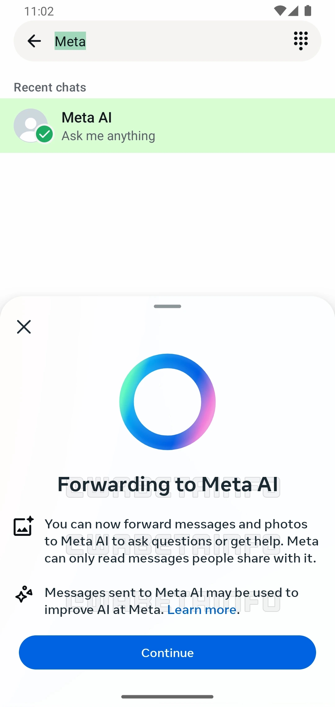 Meta AI sempre più integrato in WhatsApp: ora si possono inoltrare ...