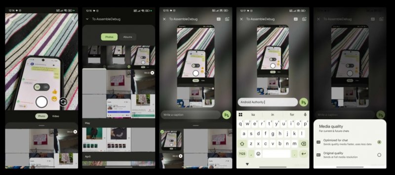 La nuova interfaccia di Google Messaggi (Fonte: Android Authority)