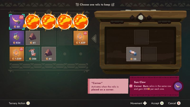 È fondamentale leggere bene ogni caratteristica delle reliquie che si raccolgono. Si rischia di fare disastri.