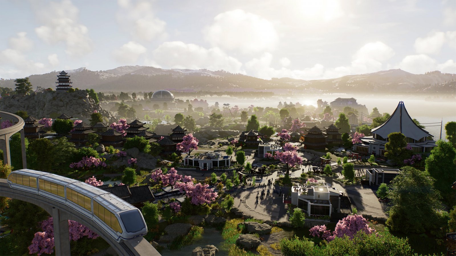 Una panoramica su un parco in Jurassic World Evolution 3