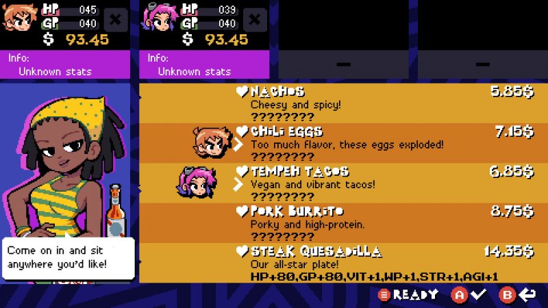 Presso i negozianti del gioco si possono acquistare pozioni, cure e altri power-up