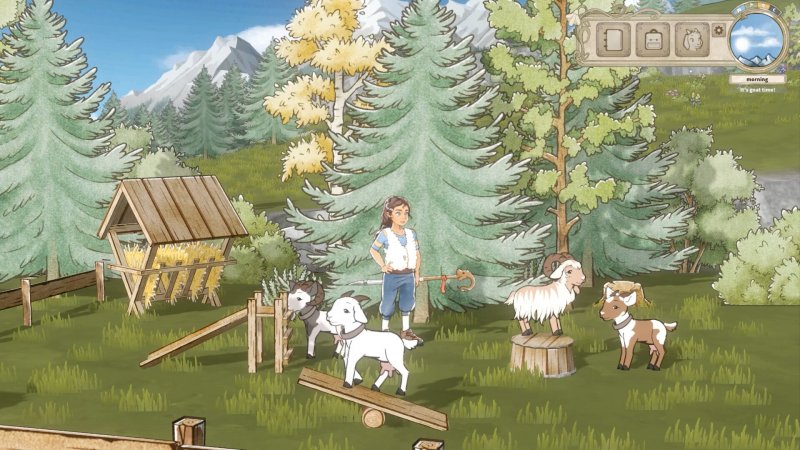 Un'immagine di Heidi's Legacy: Mountains Calling che mostra proprio la protagonista in azione