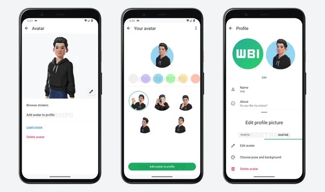 Le impostazioni dedicate ai nuovi avatar animati di WhatsApp