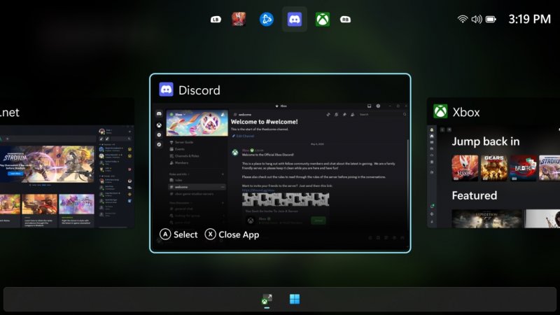 Attraverso il pulsante dedicato è possibile cambiare applicazione in pochissimi secondi