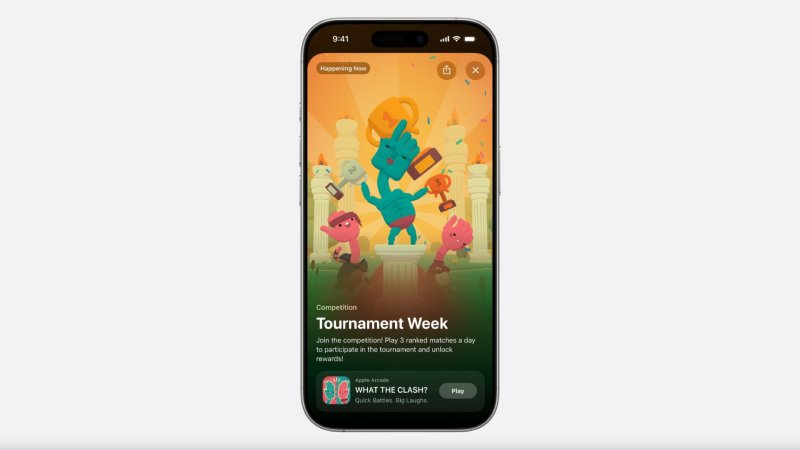 L'interfaccia di Apple Games