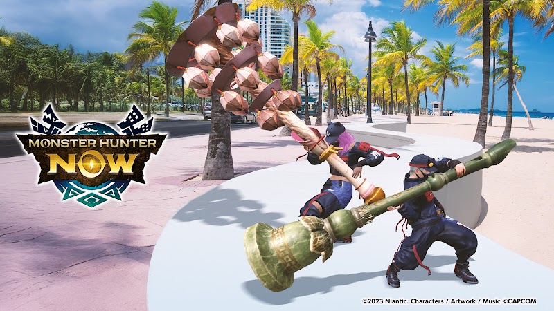 Il Corno da Caccia di Mizutsune e Rathian, in Monster Hunter Now