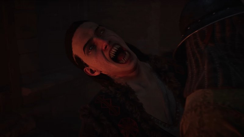 Coen si prepara ad azzannare un nemico in The Blood of Dawnwalker