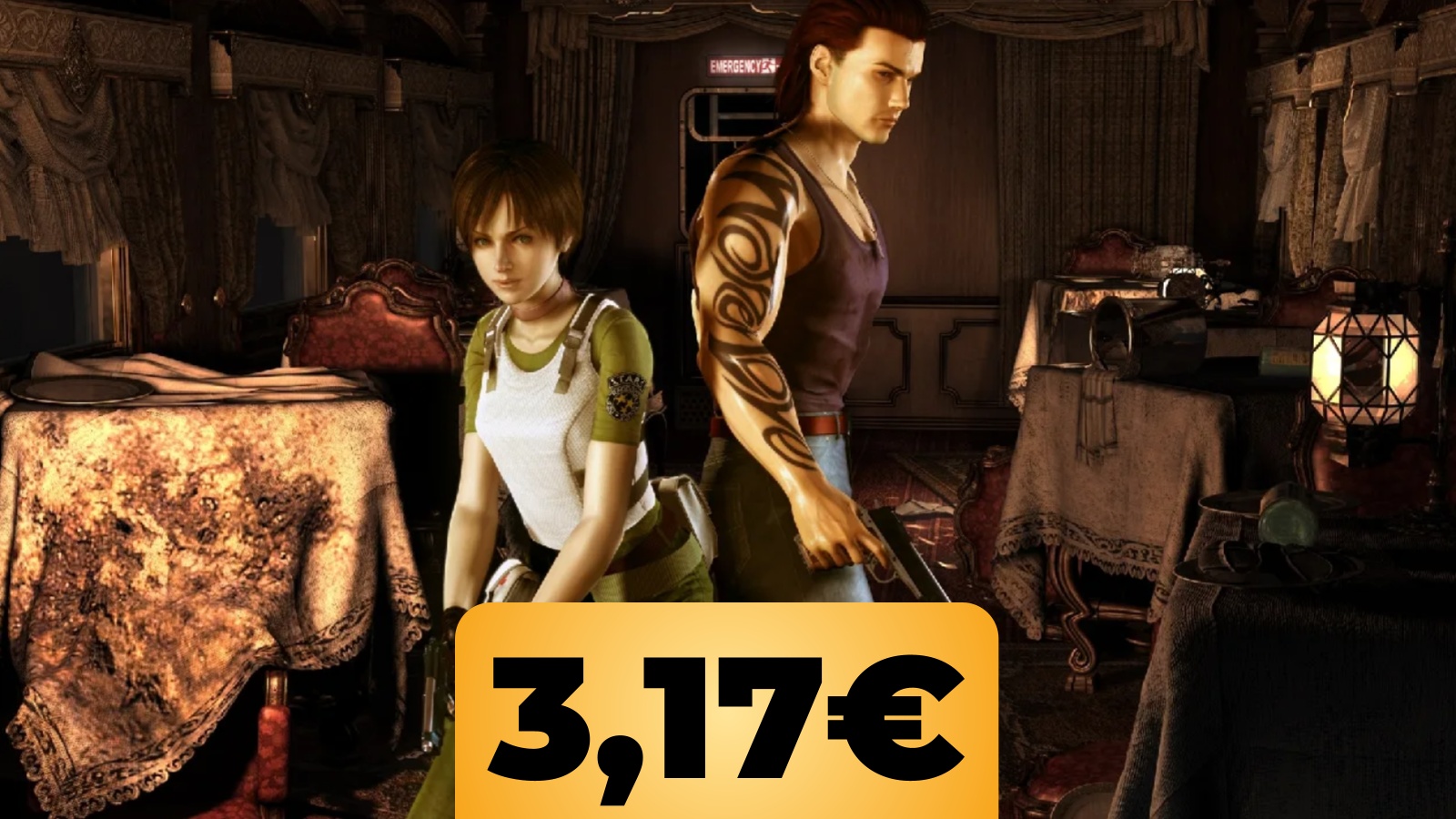 Resident Evil 0 HD Remaster e il prezzo di 3,17€